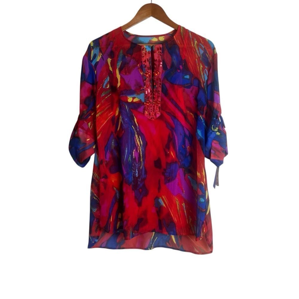 NWT! Peter Nygard patterned tunic. Size‎ medium